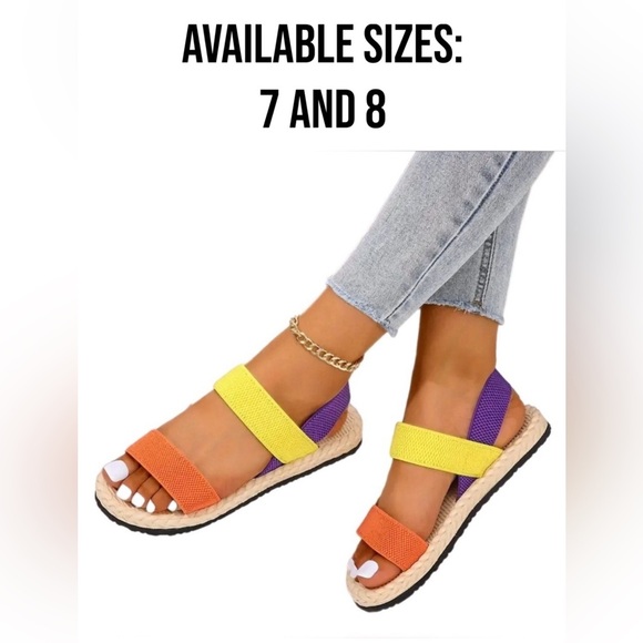 Color block slip-on sandals - Picture 13 of 13